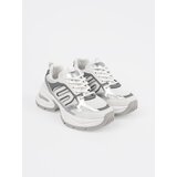 Shelvt White women's sneakers with silver inserts | Shoptok.si