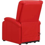  Masažna fotelja na podizanje crvena od umjetne kože | shoptok.hr