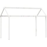Krov za dječji krevet bijeli 207x95,5x159 cm masivna borovina | shoptok.hr