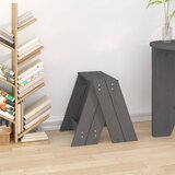  Stolci 2 kom sivi 40x40x45 cm od masivne borovine | shoptok.hr