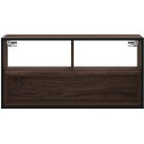 TV ormarić smeđi hrast 80x31x39,5 cm Konstruirano drvo i metal | Eponuda.ba