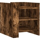 Maison Chic Nočna omarica - Nočna miza dimljeni hrast 45x50x50 cm inženirski les, (21688284) Cene