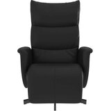  Naslonjač od umjetne kože s osloncem za noge crni | shoptok.hr