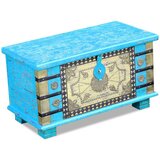  Škrinja za pohranu Plava Mango drvo 80x40x45 cm | shoptok.hr