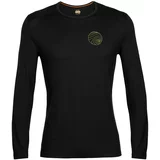 ICEBREAKER Funkcionalna majica 'M 200 Oasis LS Crewe Alps 3D' rumena / črna
