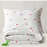 Posteljina crvena srca - 140x200
