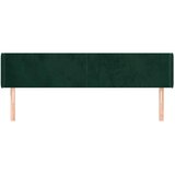  Uzglavlje s ušima tamnozeleno 163x16x78/88 cm baršunasto | shoptok.hr