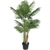 vidaXL Umetna palma s 3 debli zelena 120 cm PP | Shoptok.si