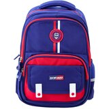Školski ruksak s remenom za prsa, tamnoplavi, crveni, 20 l, 38 cm | shoptok.hr