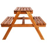  Dječji stol za piknik sa suncobranom 79x90x60 cm bagremovo drvo | Eponuda.com