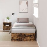  Postelja z dodatnim prostorom za shranjevanje, dimenzije 90x200 cm, prekajena hrastovina Cene