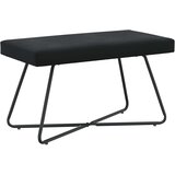  Klupa Crna 80 x 40 x 45 cm Baršun | shoptok.hr