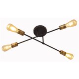  Plafonski luster CAMBRIDGE 4xE27/20W/230V crna/zlatna | Eponuda.com