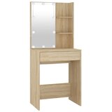  LED toaletni stolić s 2 ormarića boja hrasta sonome drveni | shoptok.hr