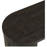 House Nordic Temno rjava stranska mizica v hrastovem dekorju 38x114 cm Bibione – | Shoptok.si