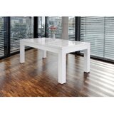 MID.YOU JEDILNA MIZA, bela, visoki sijaj | Shoptok.si
