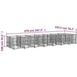  kavez za pse čelični 13,14 m² | shoptok.hr
