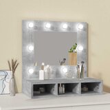  Kupaonski ormarić s LED ogledalom boja betona 60 x 31,5 x 62 cm | shoptok.hr