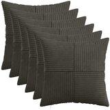  Presvlaka za jastuk 6 kom. ALMELO Antracit 40 x 40 cm Kord | shoptok.hr