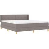  s opruga kutije Sivo-smeđa 200 x 180 cm tkanina | shoptok.hr