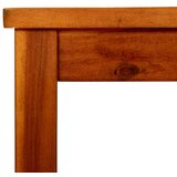 vidaXL Vrtna klubska mizica 110x110x45 cm trden akacijev les | Shoptok.si