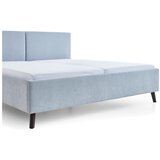Meise Möbel Svetlo modra oblazinjena zakonska postelja z letvenim dnom 160x200 cm Piano – | Shoptok.si