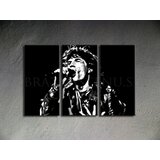  Ručno slikane slike na platnu na platnu POP Art Mick Jagger 3-dijelna () | shoptok.hr
