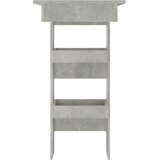  Zidni barski stol boja betona 102x45x103,5 cm konstruirano drvo | shoptok.hr