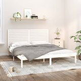 The Living Store Posteljni okvir bel iz trdnega lesa 200x200 cm - Posteljni Okvir, (21526385) | Shoptok.si
