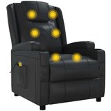  Masažni stol črno umetno usnje, (20939630) | Shoptok.si