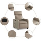  Naslonjač od umjetne kože boja cappuccina | shoptok.hr