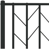 vidaXL Metalni okvir kreveta uzglavlje i podnožje crni 90x190 cm | shoptok.hr