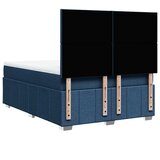  Krevet s oprugama i madracem plavi 140 x 190 cm od tkanine | shoptok.hr