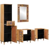  Set namještaja za kupaonicu 4 pcs Prirodna Čvrsto drvo manga | shoptok.hr