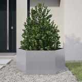 Maison Chic Vrtno korito - Greda - Cvetlični Lonec šestkotnik 104x90x45 cm pocinkano jeklo, (21788582) Cene