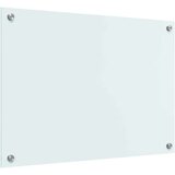 vidaXL Zaščita za kuhinjo Bela 70 x 50 x 0.8 cm kaljeno steklo | Shoptok.si