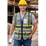 Odsevni brezrokavnik hi-vis xl siv PROMOCIJA