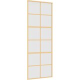  Klizna vrata zlatna 76x205 cm matirano staklo ESG i aluminij | shoptok.hr