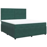 Maison Chic Box spring postelja - Vzmetna postelja z vzmetnico temno zelena 180x200 cm žamet SL4566, (21901340) | Shoptok.si