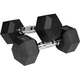 Rebel HEX 2x8 kg gumene bučice od lijevanog željeza REBEL ACTIVE | shoptok.hr