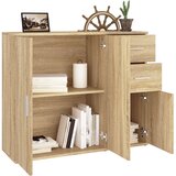  Komoda Sonoma hrast 91x29,5x75 cm Konstruirano drvo | shoptok.hr
