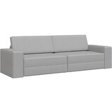 vidaXL Tla Kavč Postelja 2-v-1 Oblačno Siva 245x150x60.5 cm Tkanina Cene