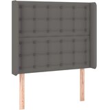  LED uzglavlje sivo 83x16x118/128 cm od umjetne kože | shoptok.hr