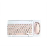 INF Kombinacija Bluetooth tipkovnice in miške - 10-palčna polnilna brezžična tipkovnica in komplet miške s torbico (roza), (22157251) | Shoptok.si