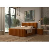 Premium Living Postelja Boxspring Lina, Opečnato Rjava, 200x220 | Shoptok.si