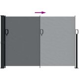 vidaXL Zložljiva stranska tenda črna 140x500 cm | Shoptok.si