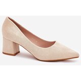 Boto Women's Pumps With Pointed Toes On Heel Beige Merinette | shoptok.hr