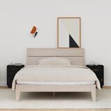 vidaXL noćni ormarići 2 kom crni 40 x 34 x 55 cm od masivne borovine Cijene
