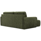 Makamii Zelena sklopiva/s prostorom za odlaganje kutna garnitura od šenila (s lijevim kutom/s ležaljkom) Lilo – | shoptok.hr