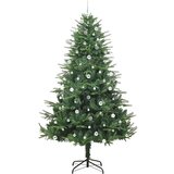 vidaXL Umjetno božićno drvce s rasvjetom i setom kuglica Zelena 240 cm | shoptok.hr
